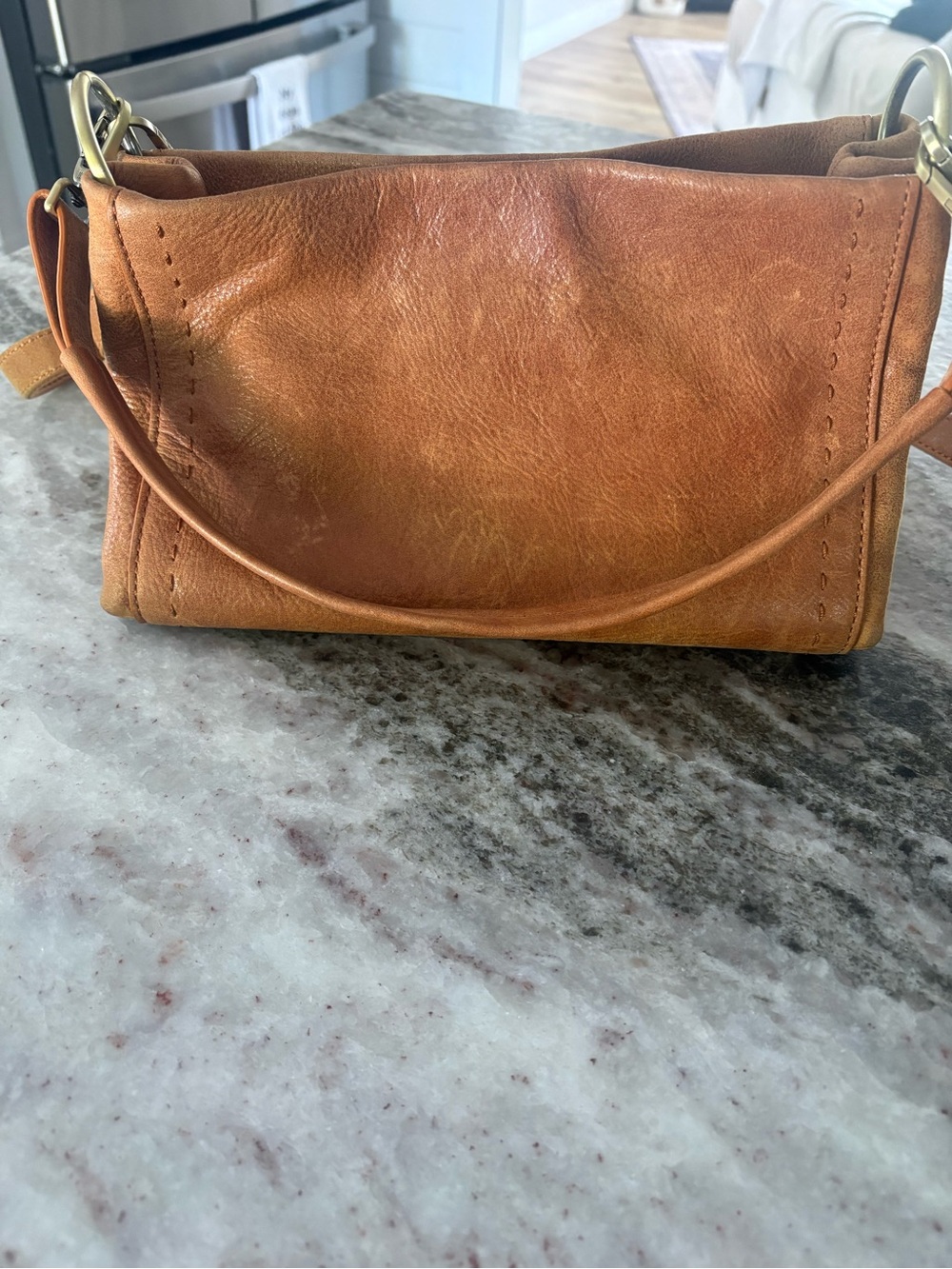 Hobo bag. Classic Tan Leather Shoulder Bag. Like brand new. Carried few times.